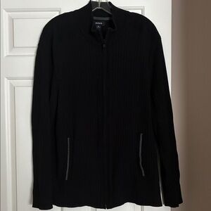 Alfani Men's Zip-Up Black Sweater